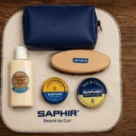 Coffret Essentiel : produits Saphir, brosse et trousse