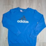 Sweat adidas bleu logo – 16 ans / 176 cm