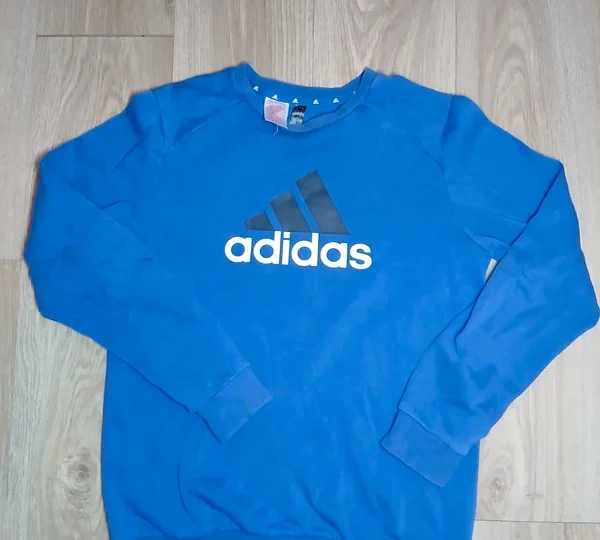 Sweat adidas bleu logo – 16 ans / 176 cm