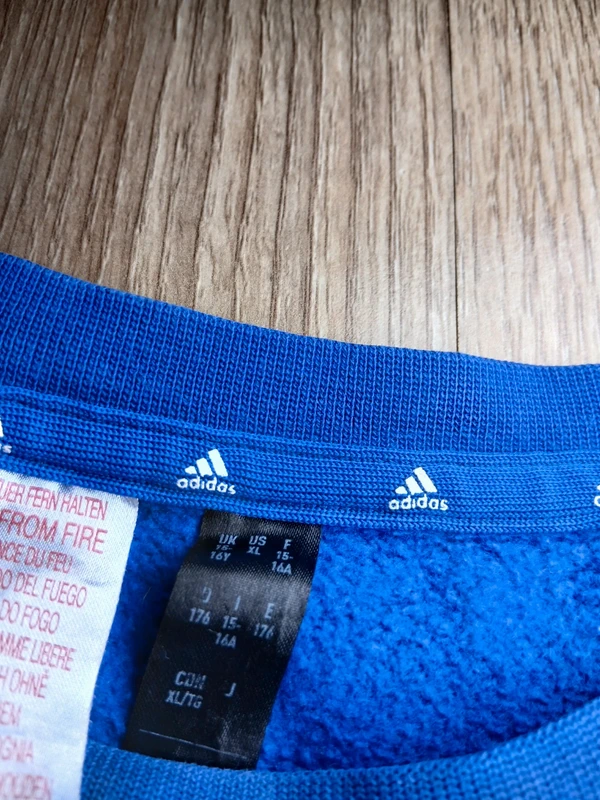 Sweat adidas bleu logo – 16 ans / 176 cm, photo 6
