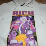 Rick and Morty hoodie blanc XS – sweat Adult Swim