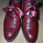 Derbies à talon Fashion Victim cuir bordeaux