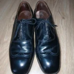 Chaussures homme cuir noir vintage