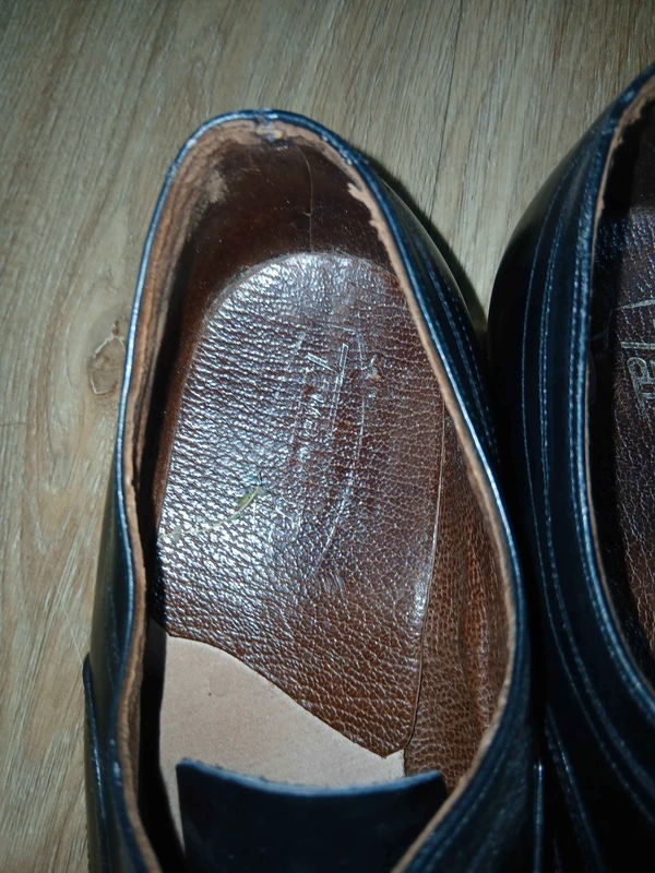 Chaussures homme cuir noir vintage, photo 8