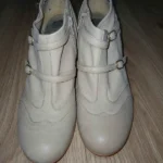 Chaussures Bronx beige à talon