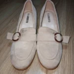 Mocassins liberto beige à talon