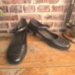 Escarpins babies Emilio Luca X noirs en cuir