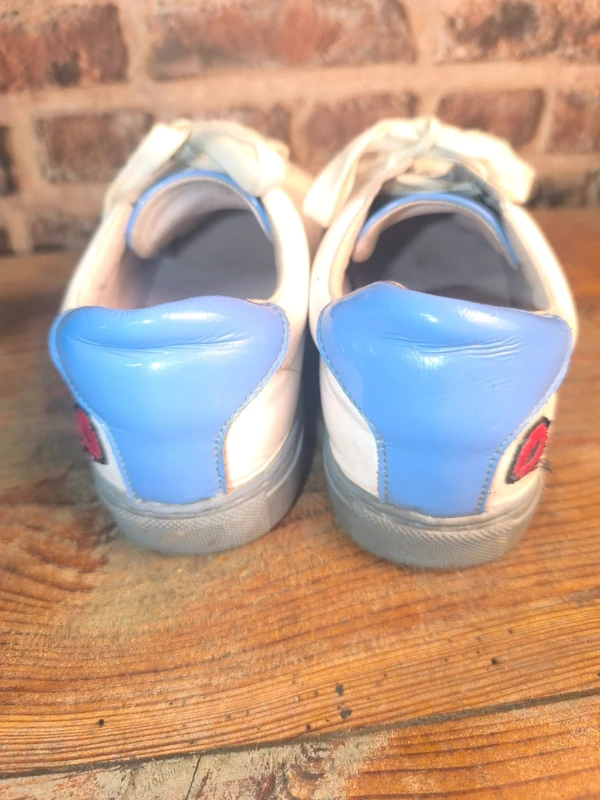 Baskets Bons baisers de Paname blanches et bleues, photo 5