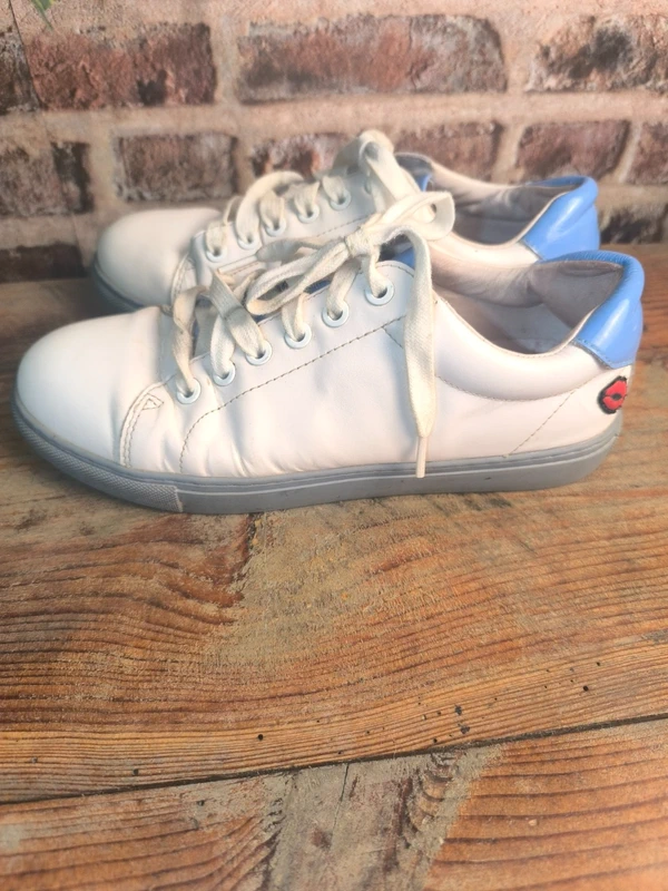Baskets Bons baisers de Paname blanches et bleues, photo 6
