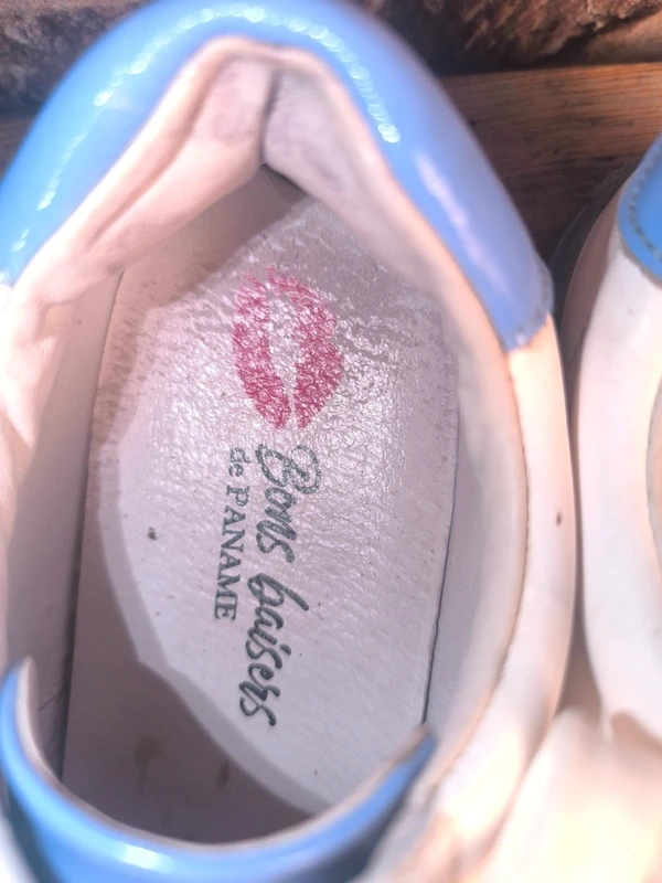 Baskets Bons baisers de Paname blanches et bleues, photo 8