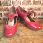 Escarpins Hush Puppies rouges à nœuds